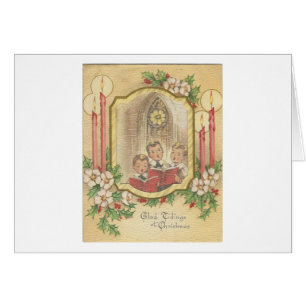 Weihnachtsjunge mit Kerzen