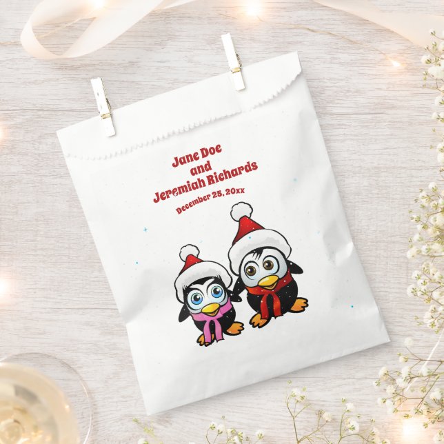 Weihnachtsjunge Penguins Geschenktütchen (Ausgeschnitten)