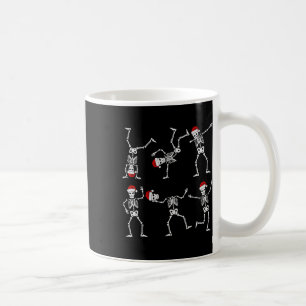 Weihnachtsjungs Kinder Kleinkind tanzen Skeletthut Kaffeetasse