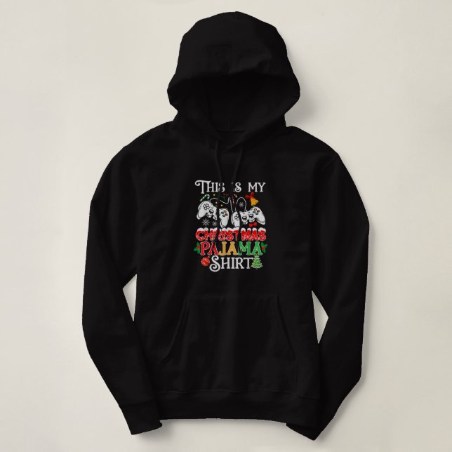 Weihnachtsjungs Men Video Gamer Das ist meine Chri Hoodie (Design vorne)