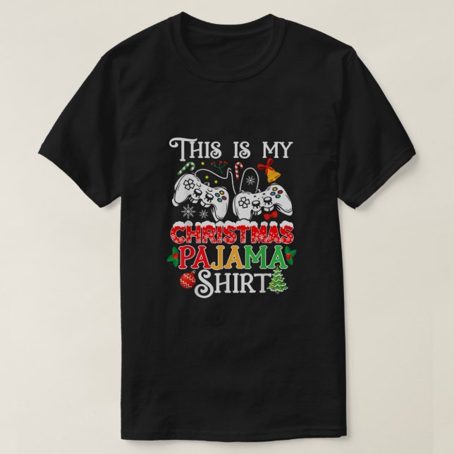 Weihnachtsjungs Men Video Gamer Das ist meine Chri T-Shirt (Design vorne)