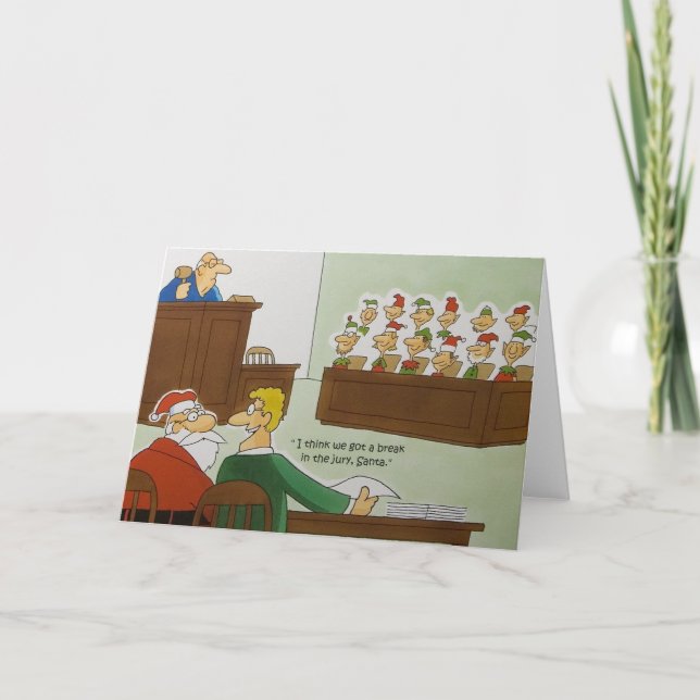 Weihnachtsjury Feiertagskarte (Vorderseite)