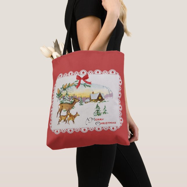 Weihnachtskabine & Deer Tasche (Von Nahem)