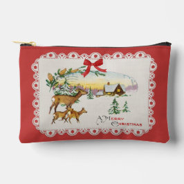 Weihnachtskabine & Deer Zubehörtasche