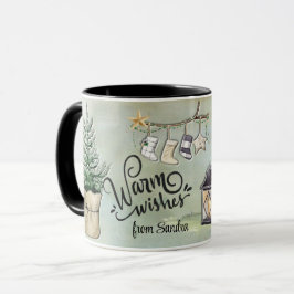 Weihnachtskabine Kaffee Gnome Girl Tasse