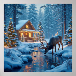 Weihnachtskabine Poster
