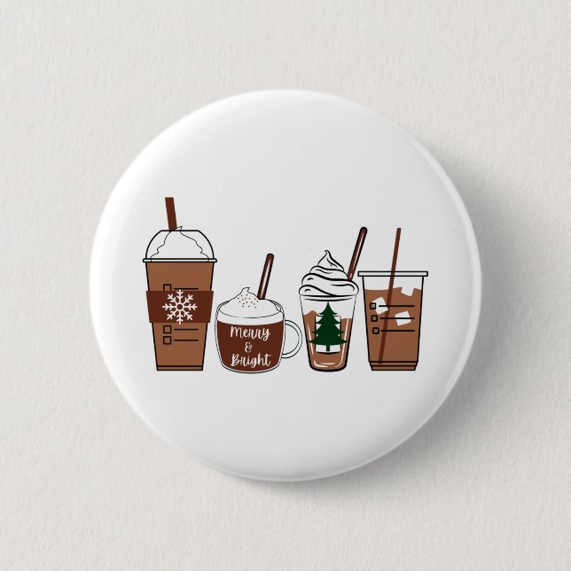 Weihnachtskaffee Button (Vorderseite)