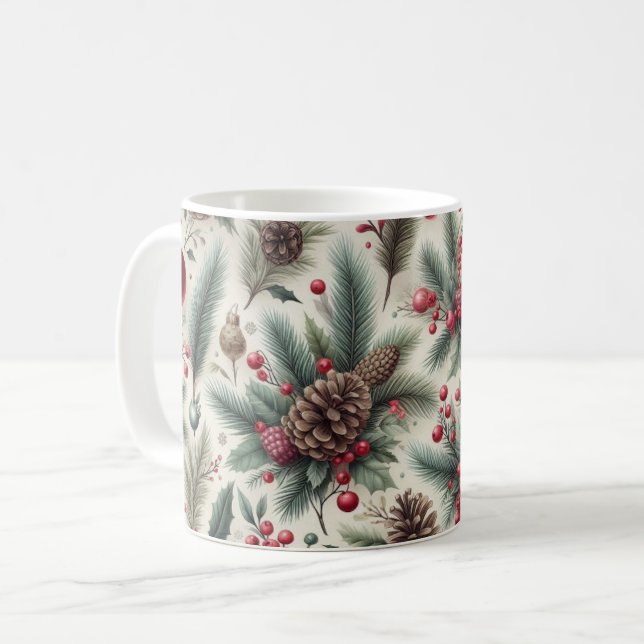 Weihnachtskaffee Candy Cane Tasse (Vorderseite Links)