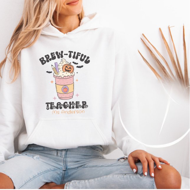 Weihnachtskaffee für den bräunlichen Lehrer Hoodie (Von Creator hochgeladen)