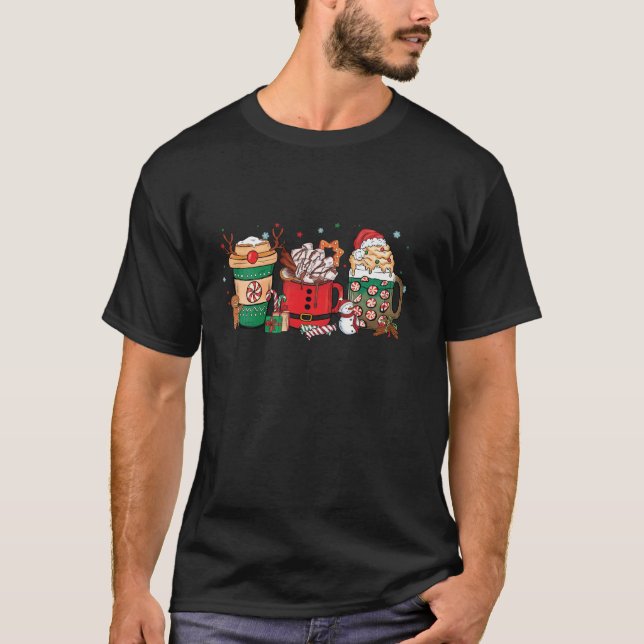 Weihnachtskaffee für Frauen Süßigkeiten Winter Gem T-Shirt (Vorderseite)
