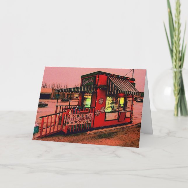 Weihnachtskaffee-Karte Feiertagskarte (Vorderseite)