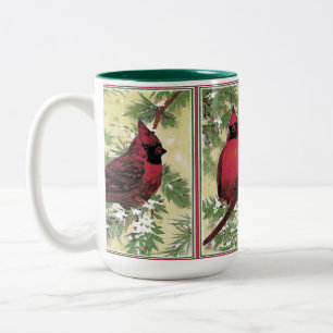 Weihnachtskaffee oder Kardinal Zweifarbige Tasse