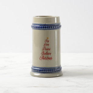 Weihnachtskaffee-Tasse Bierglas