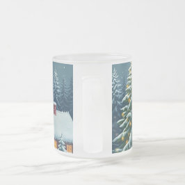 Weihnachtskaffee-Tasse Mattglastasse