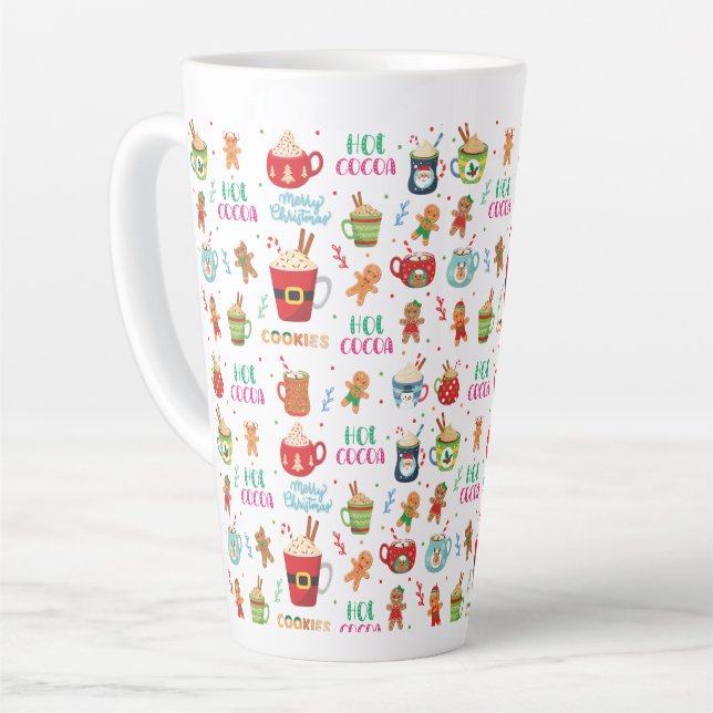 Weihnachtskakao, Ingwer Cookies Milchtasse (Linke Ecke)
