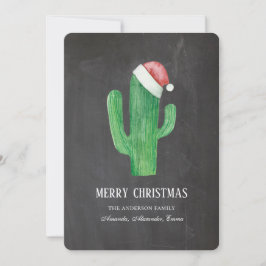 Weihnachtskaktus. Neujahr. Kopfbrettkakteen Feiertagskarte