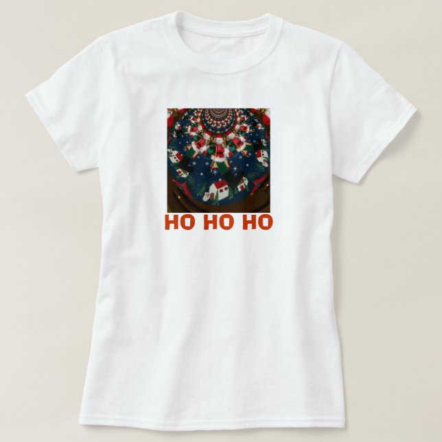 Weihnachtskaleidoskop T-Shirt (Design vorne)