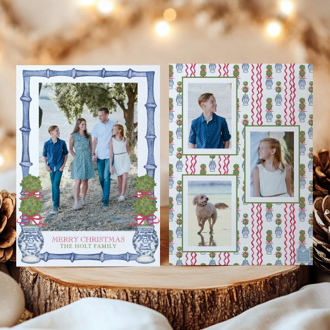 Weihnachtskalender Bambus Foto Feiertagskarte (Von Creator hochgeladen)