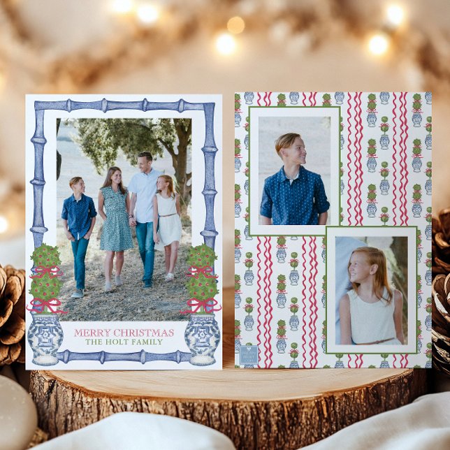 Weihnachtskalender Bambus Foto Feiertagskarte (Von Creator hochgeladen)