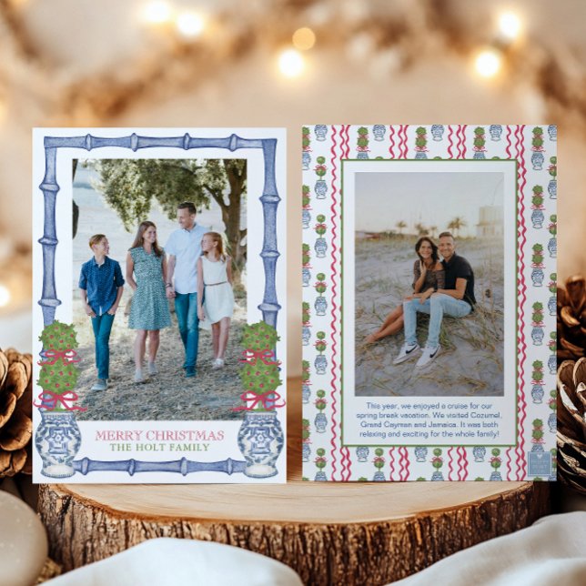 Weihnachtskalender Bambus Foto Feiertagskarte (Von Creator hochgeladen)