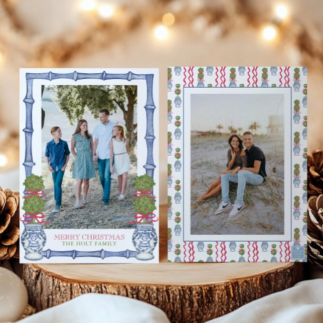 Weihnachtskalender Bambus Foto Feiertagskarte (Von Creator hochgeladen)