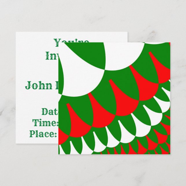Weihnachtskalender Einladung (Vorne/Hinten)