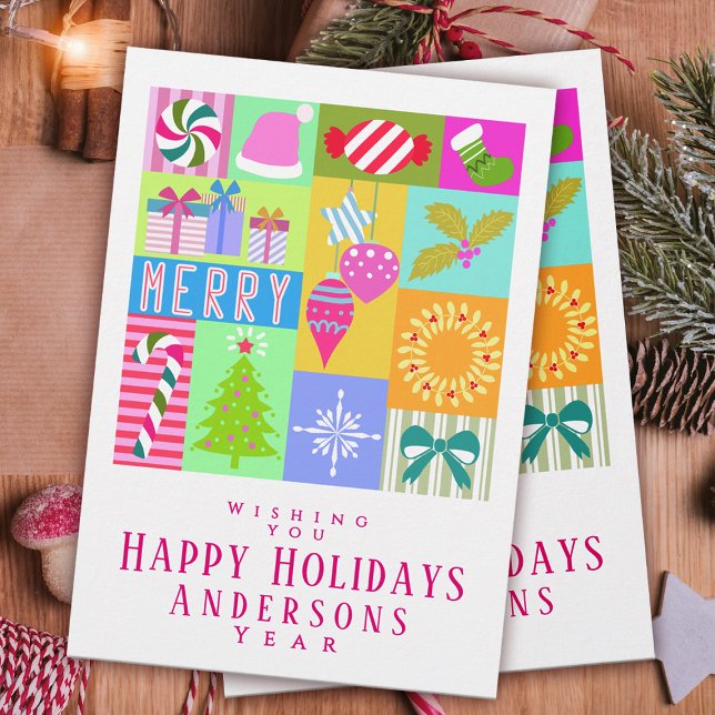 Weihnachtskalender Feiertagskarte (Christmas Advent Calendar Design Postcard.)