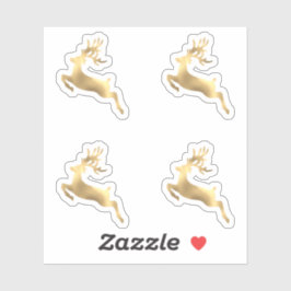 Weihnachtskalender für Hirsche Winterantler Aufkleber