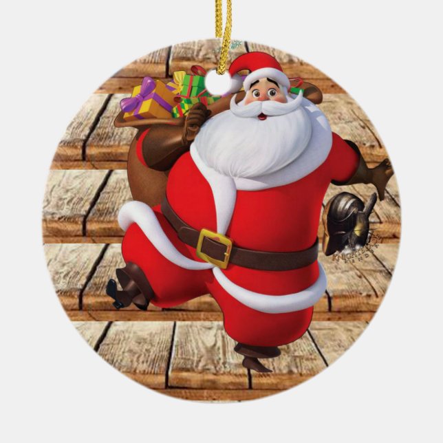 Weihnachtskalender Keramik Ornament (Vorne)