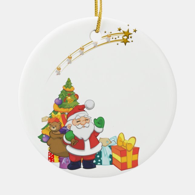 Weihnachtskalender Keramik Ornament (Vorne)