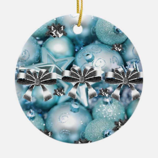 Weihnachtskalender Keramik Ornament (Vorne)