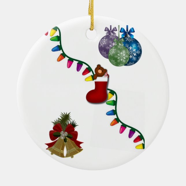 Weihnachtskalender Keramik Ornament (Hinten)