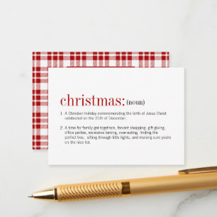 Weihnachtskalender Mini-Weihnachtskarten Hinweiskarte