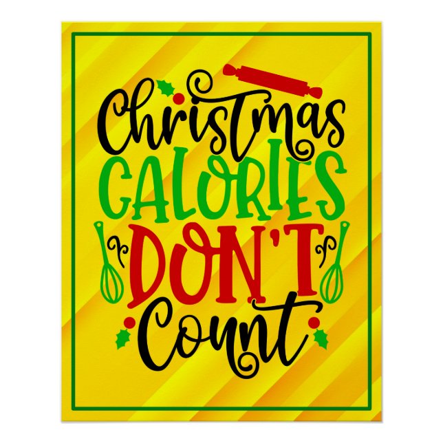 Weihnachtskalorien zählen nicht - 56558 poster (Vorderseite)