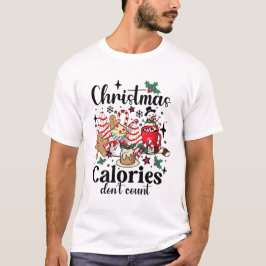 Weihnachtskalorien zählen nicht Funny Retro T-Shirt