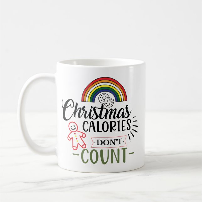 Weihnachtskalorien zählen nicht kaffeetasse (Links)