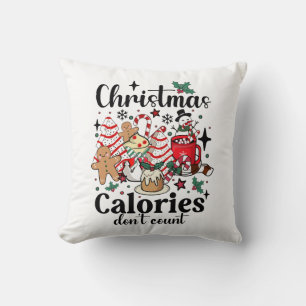 Weihnachtskalorien zählen nicht kissen