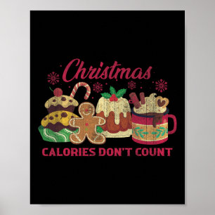 Weihnachtskalorien zählen nicht Milchkekse Poster