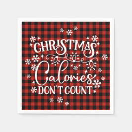 Weihnachtskalorien zählen nicht serviette
