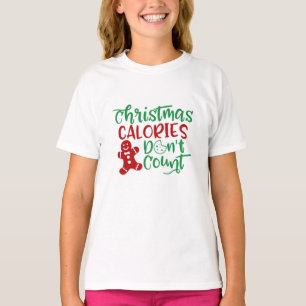 Weihnachtskalorien zählen nicht T - Shirt lange Sc