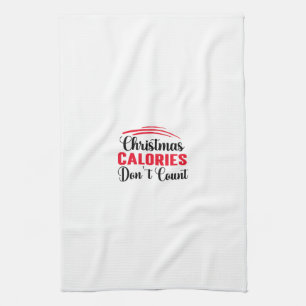 Weihnachtskalorien zählen nicht zu einem Zitat aus Geschirrtuch