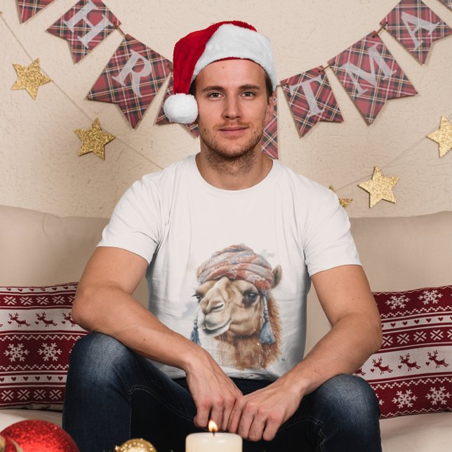 Weihnachtskamel, anpassbar T-Shirt (Von Creator hochgeladen)