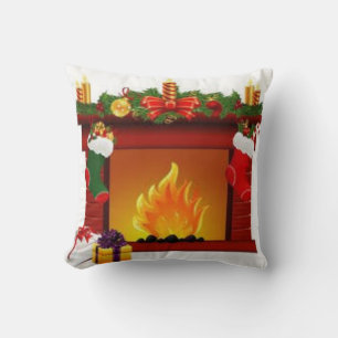 Weihnachtskamin Kissen