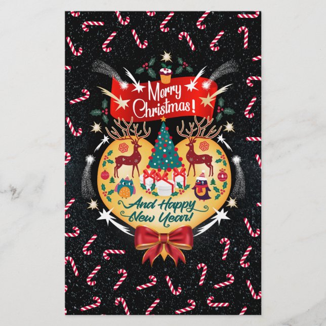 Weihnachtskanäle Briefpapier (Vorderseite)