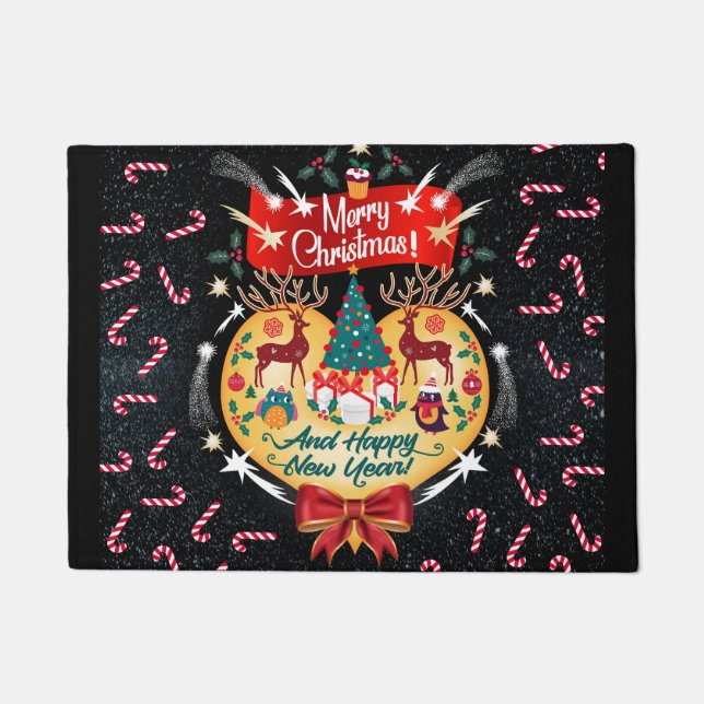 Weihnachtskanäle Fußmatte (Vorderseite)