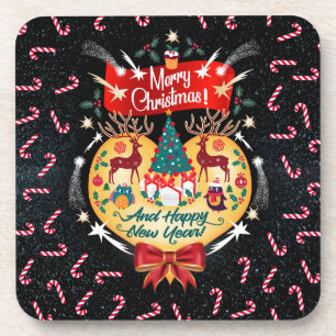 Weihnachtskanäle Getränkeuntersetzer