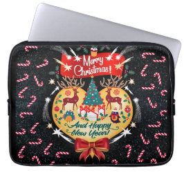 Weihnachtskanäle Laptopschutzhülle