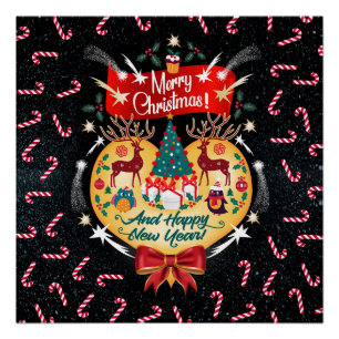 Weihnachtskanäle Poster