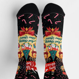 Weihnachtskanäle Socken