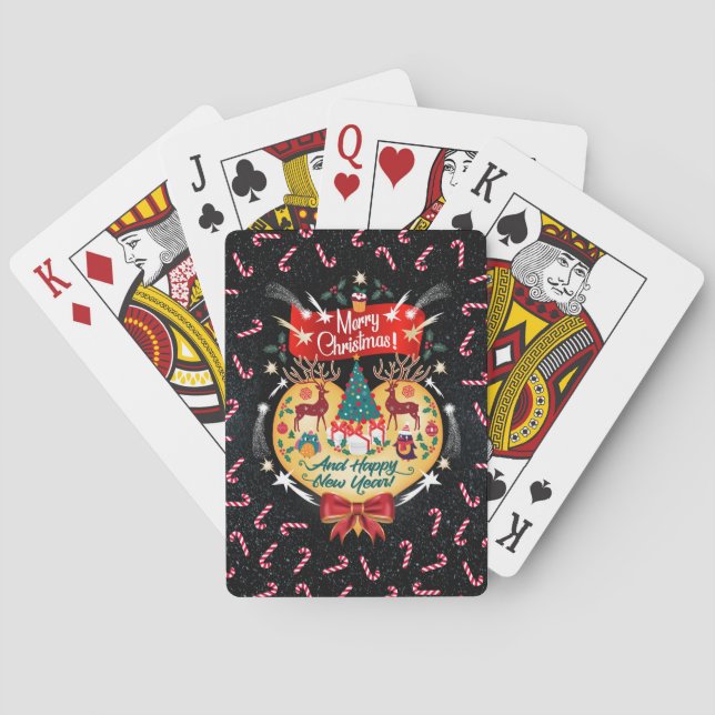 Weihnachtskanäle Spielkarten (Rückseite)